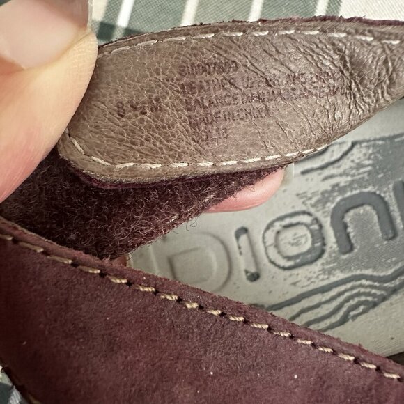 Bionica Maclean Purple Leather Slingback Flats Sandals Shoes Women’s Size‎ 8.5 - Picture 8 of 10